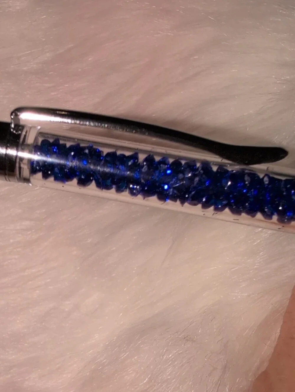 Stylus Pen with Purple Crystal Accent